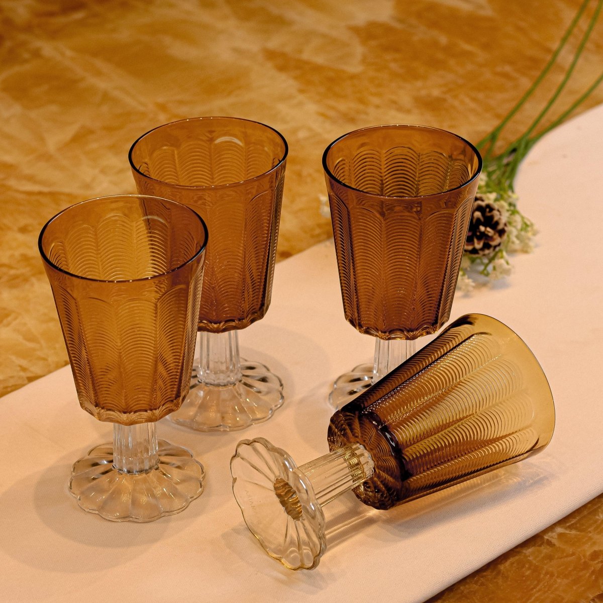 Drinking Glasses Emperor Wine Glass - Set of 4 - Daamaira Home and Living Ltd