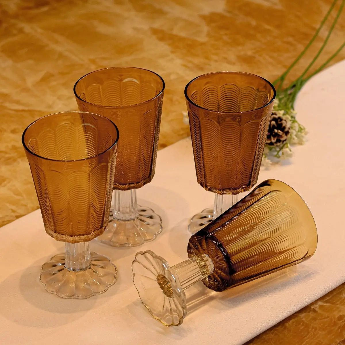 Drinking Glasses Emperor Wine Glass - Set of 4 - Daamaira Home and Living Ltd