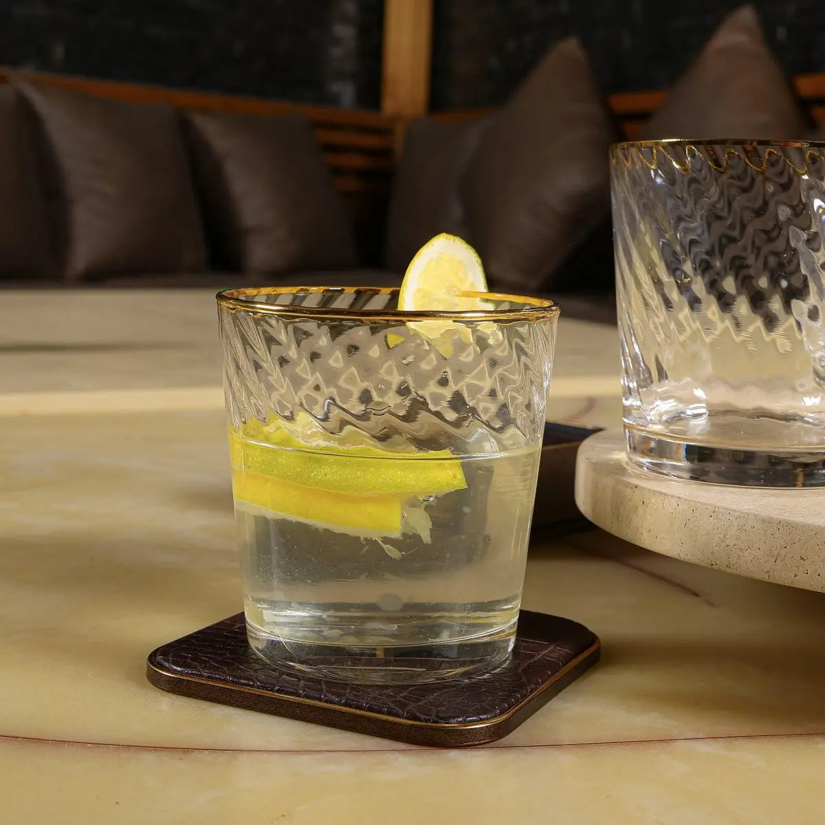 Drinking Glasses Finesse Set Of 4 Whiskey Glasses - Daamaira Home and Living Ltd