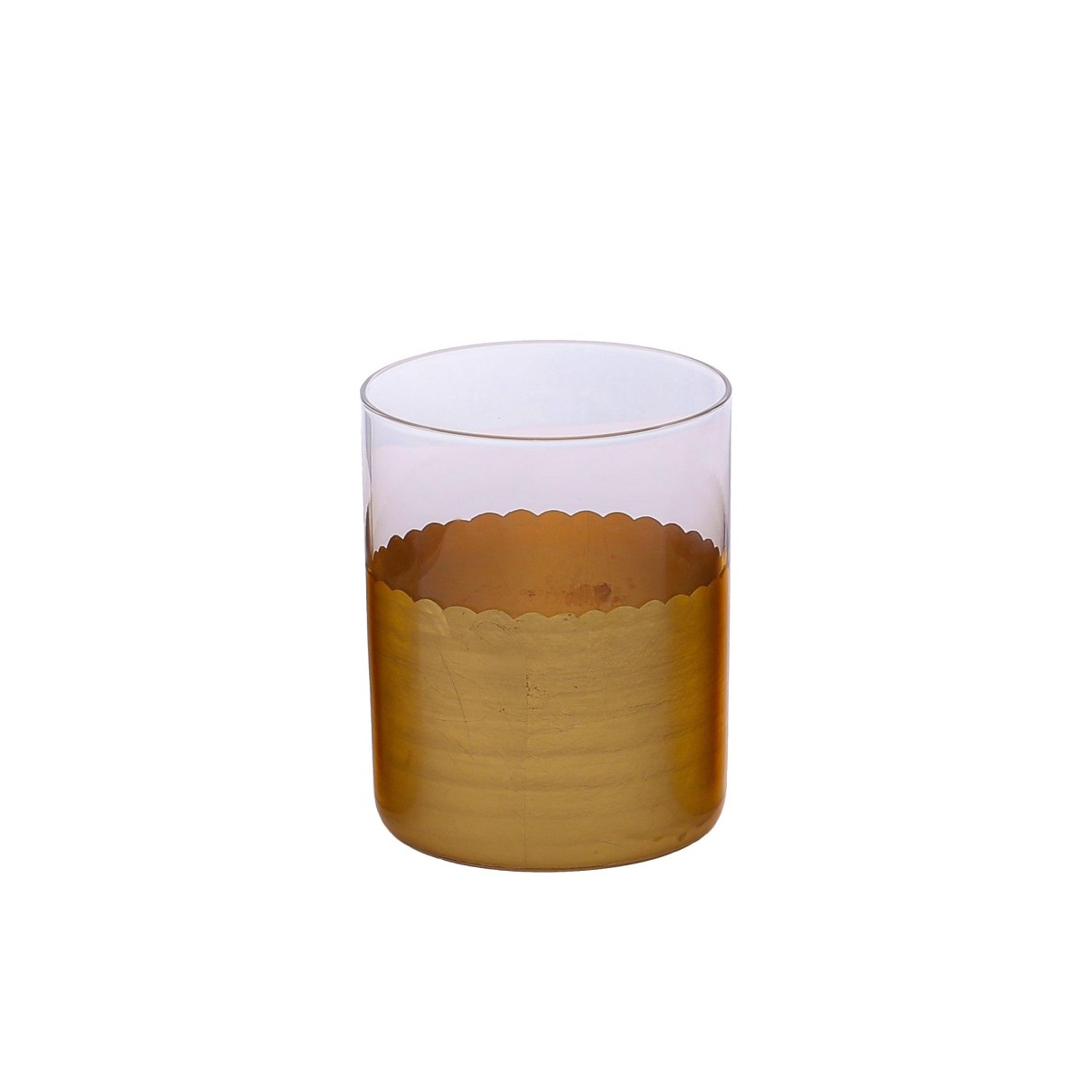 Drinking Glasses Gold Set Of 4 Water Glasses - Daamaira Home and Living Ltd