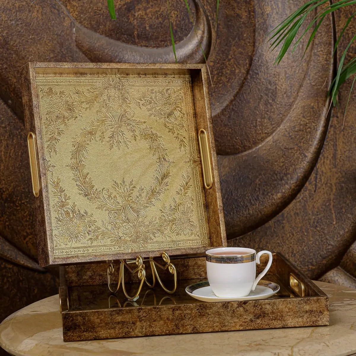 Serving Tray Imperial Serving/Vanity Tray - Set Of 2 - Daamaira Home and Living Ltd