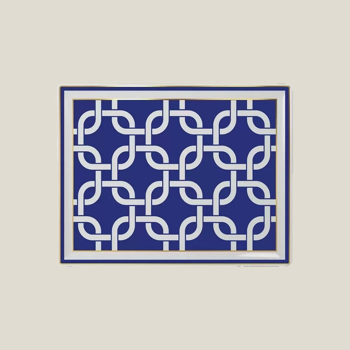 Infinity Blue Gourmet Tray Rect 31x24