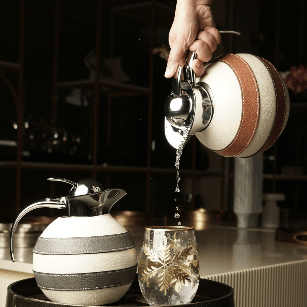 Water Jugs Leather Thermo Jug - Daamaira Home and Living Ltd