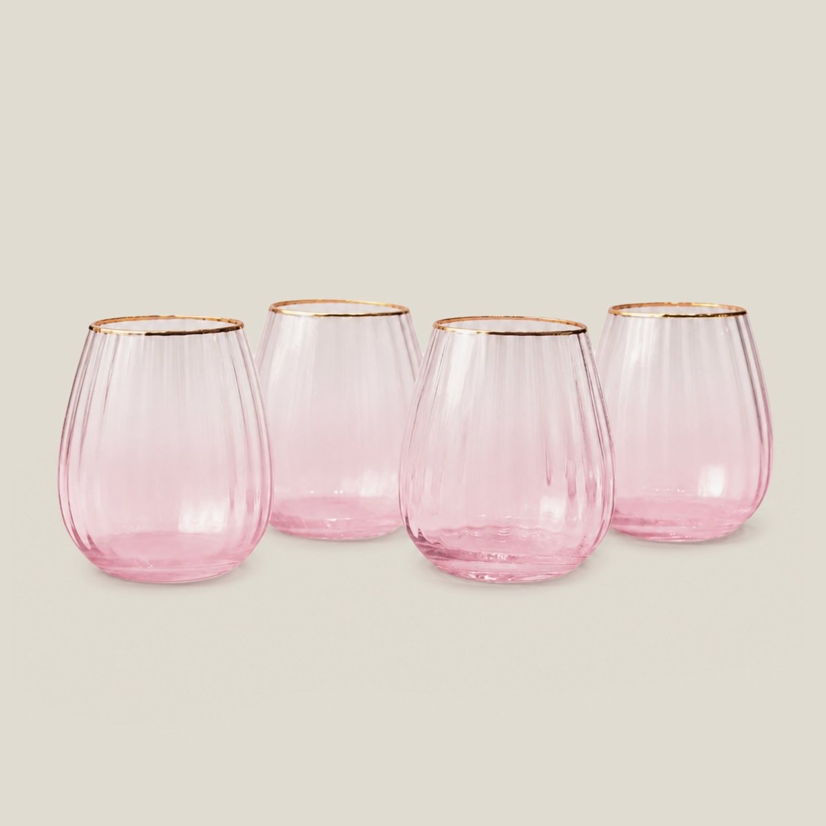 Drinking Glasses Lush Set Of 4 Water Glasses - Daamaira Home and Living Ltd
