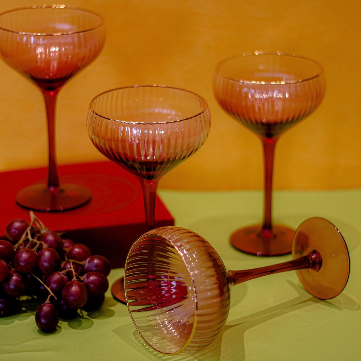 Drinking Glasses Lust Set Of 4 Martini Glasses - Daamaira Home and Living Ltd