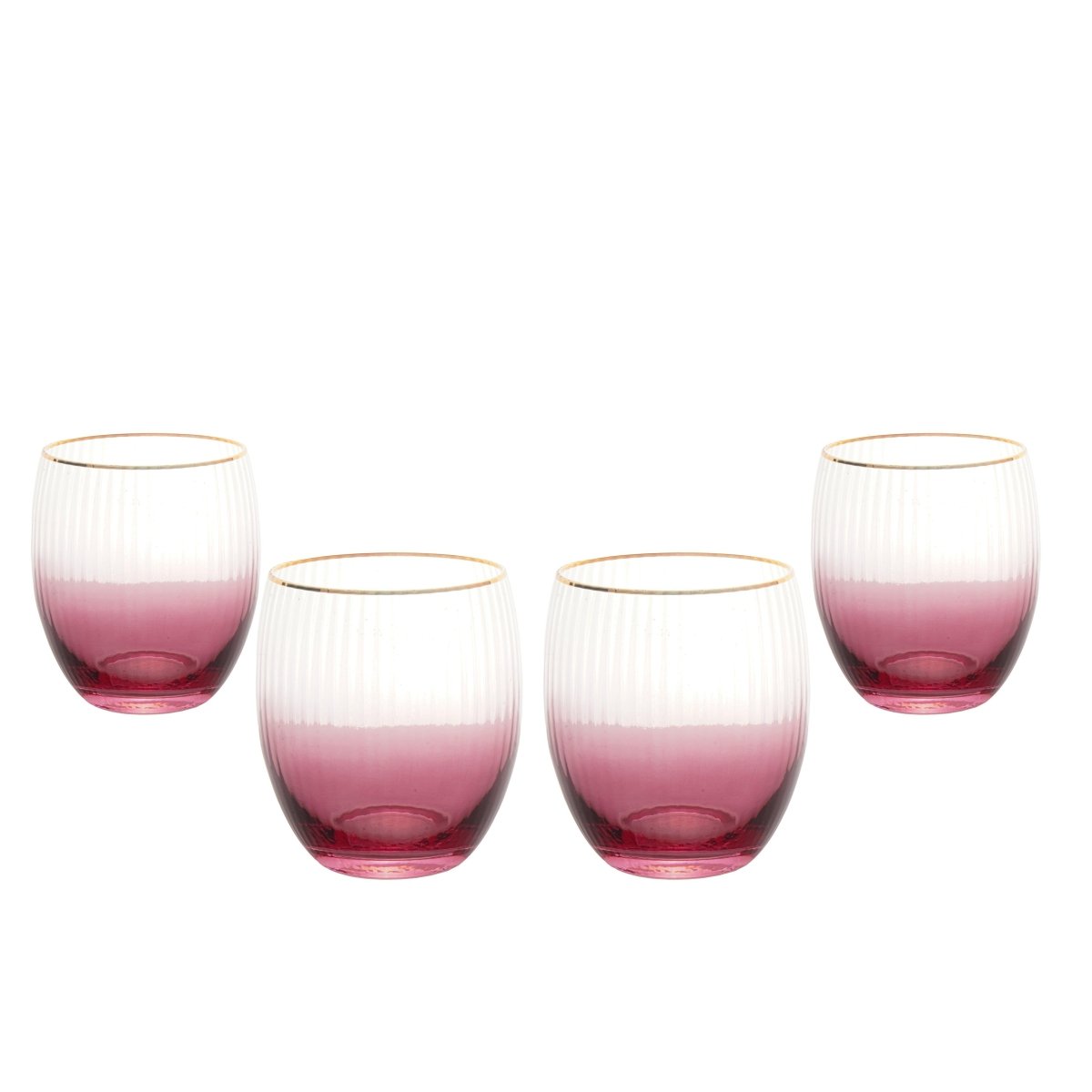 Drinking Glasses Lust Set Of 4 Water Glasses - Daamaira Home and Living Ltd