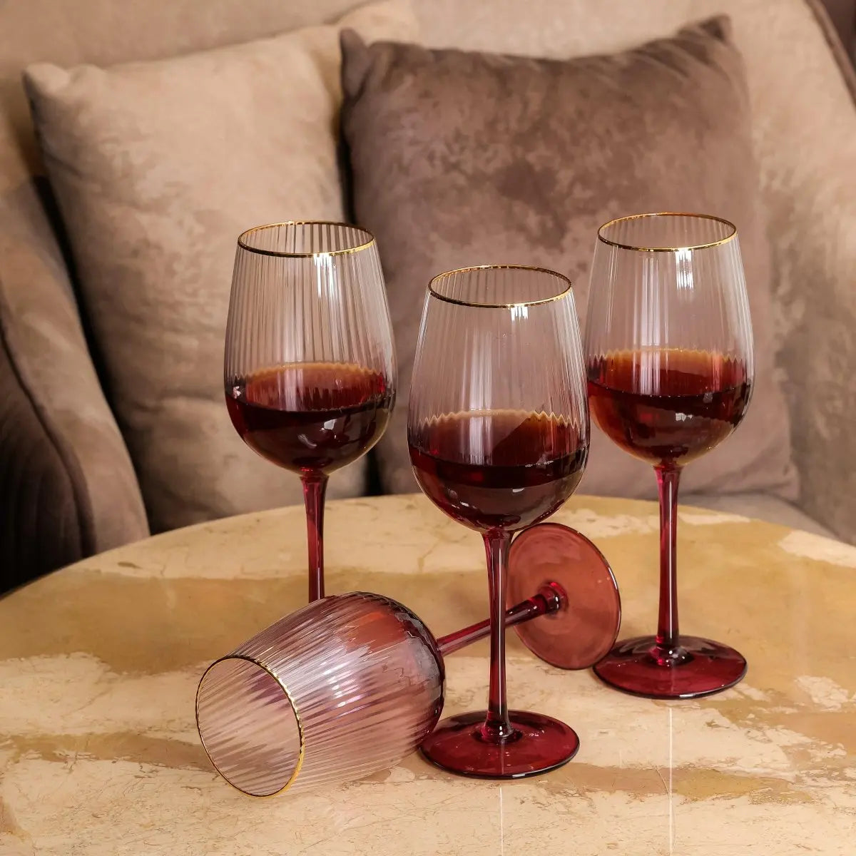 Drinking Glasses Lust Set Of 4 Wine Glasses - Daamaira Home and Living Ltd