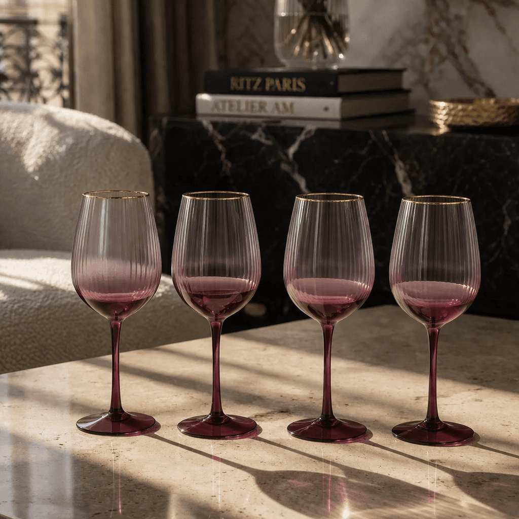 Drinking Glasses Lust Set Of 4 Wine Glasses - Daamaira Home and Living Ltd