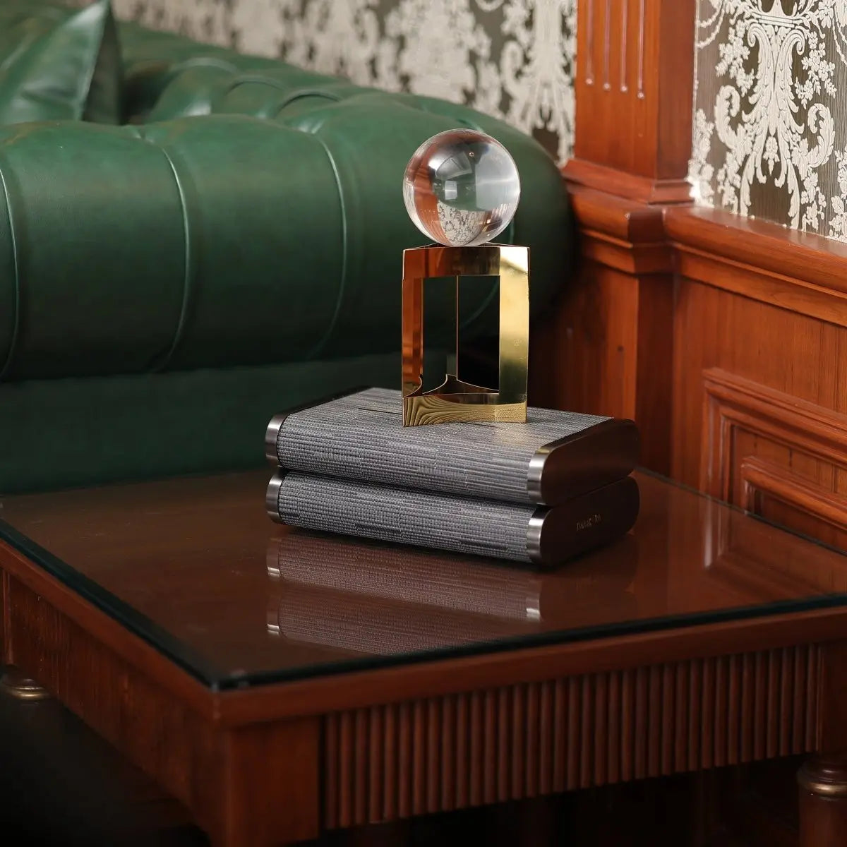 Storage Box Luxury Time Piece/Jewel Box - Grey - Daamaira Home and Living Ltd