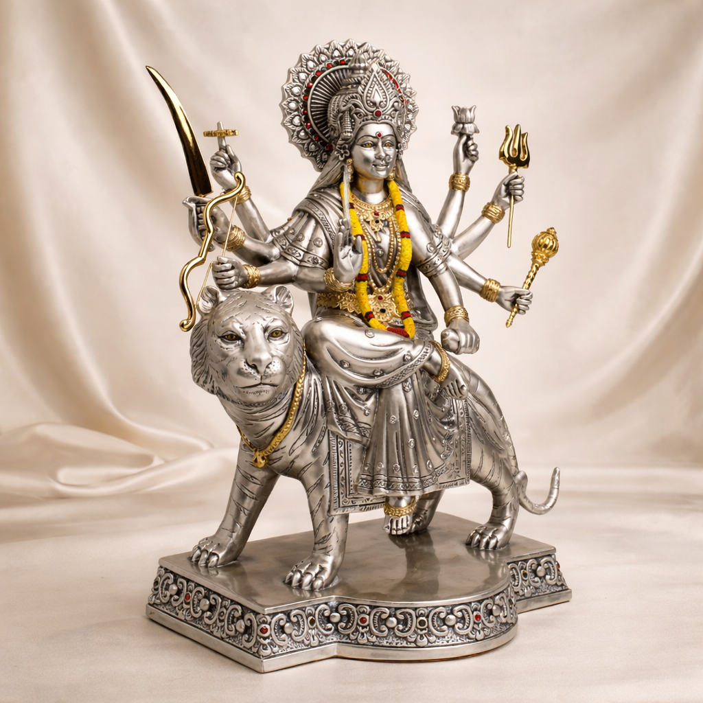 Maa Durga Idol on Lion
