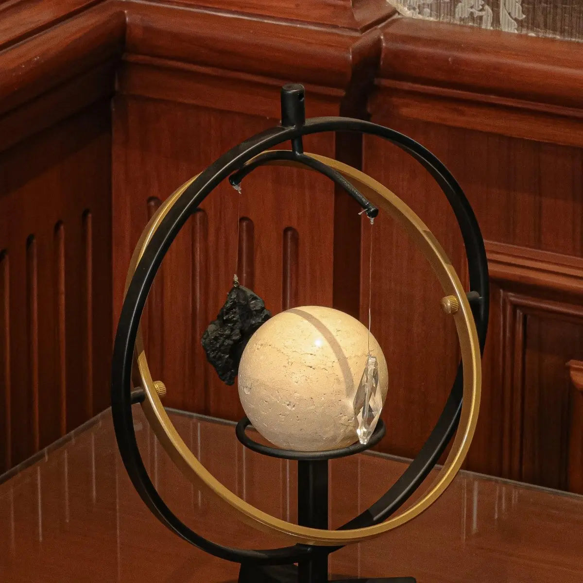 Decor Objects Marble Sphere And The Hanging Stone - Daamaira Home and Living Ltd