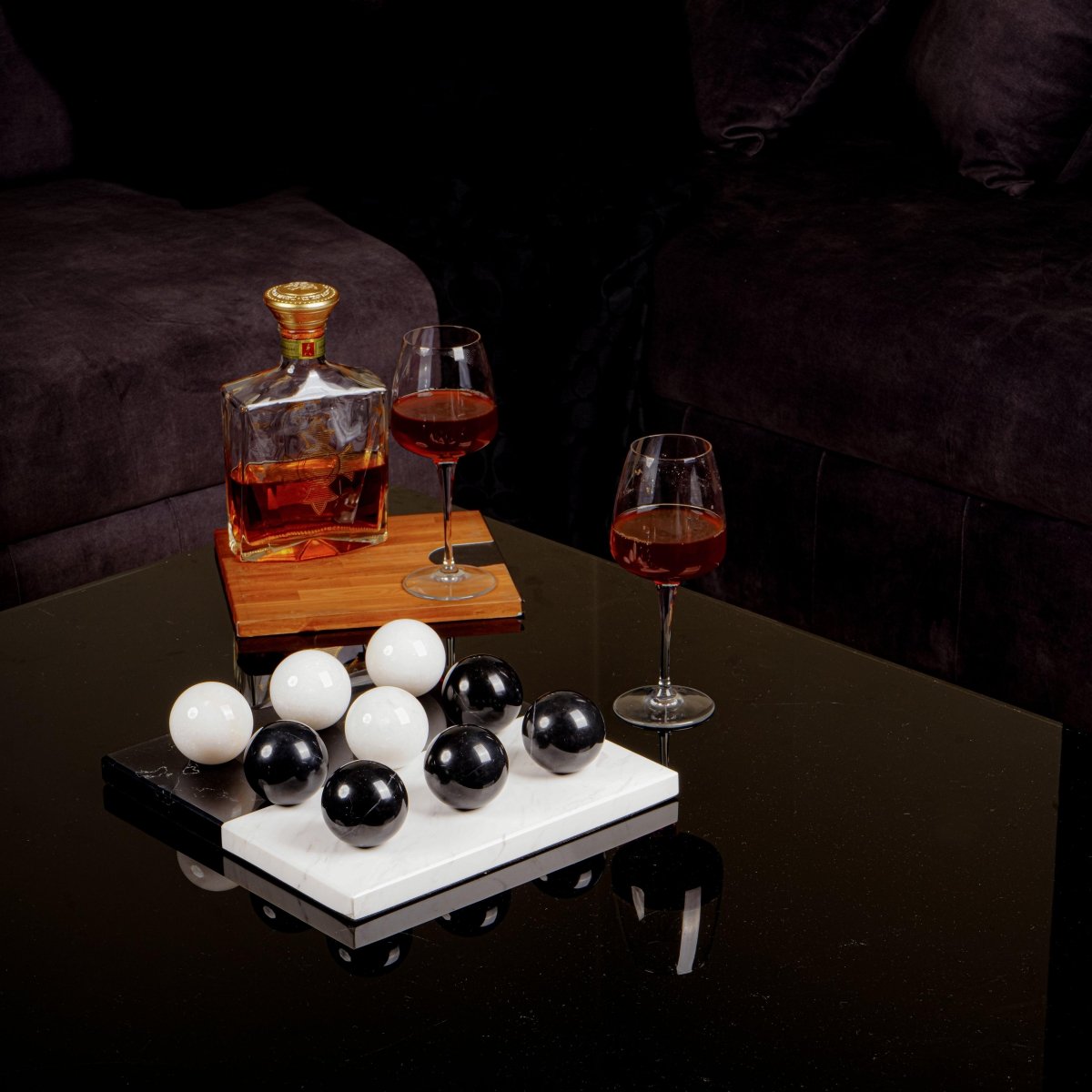 Decor Objects Marble Tic Tac Toe - Daamaira Home and Living Ltd