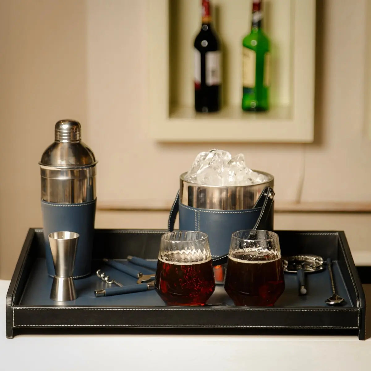 Montaigne Bar Tray & Cocktail Set - Daamaira Home and Living Ltd