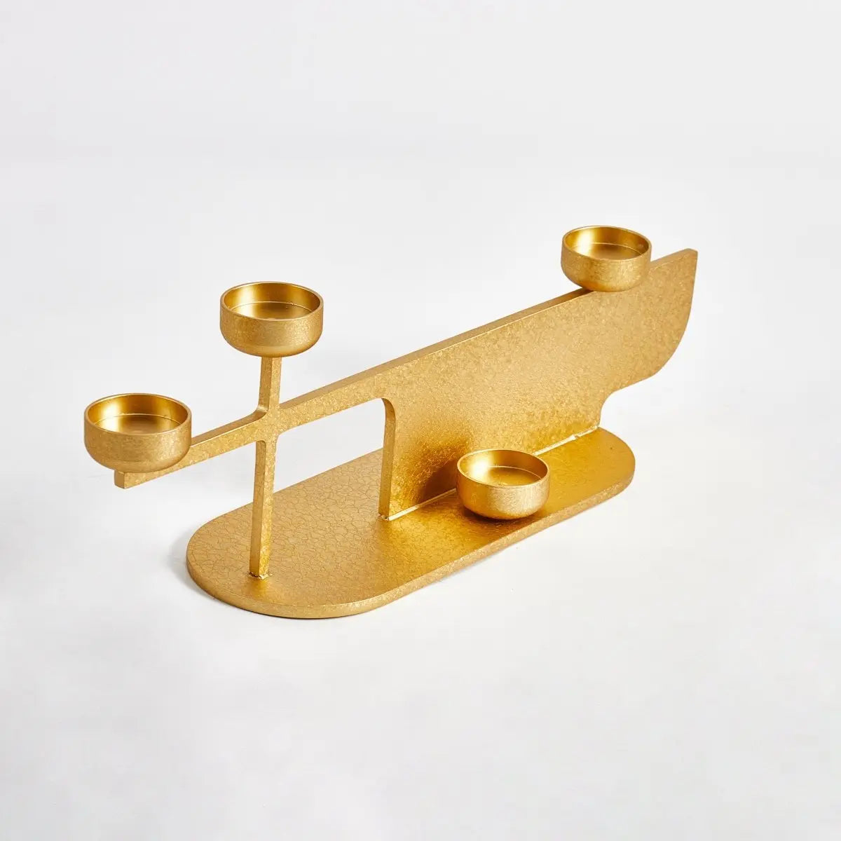 Candle Holders Moonlit Gold Candle Stand - Daamaira Home and Living Ltd