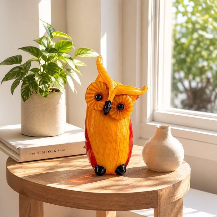 Murano Glass Owl Sculpture - view 2