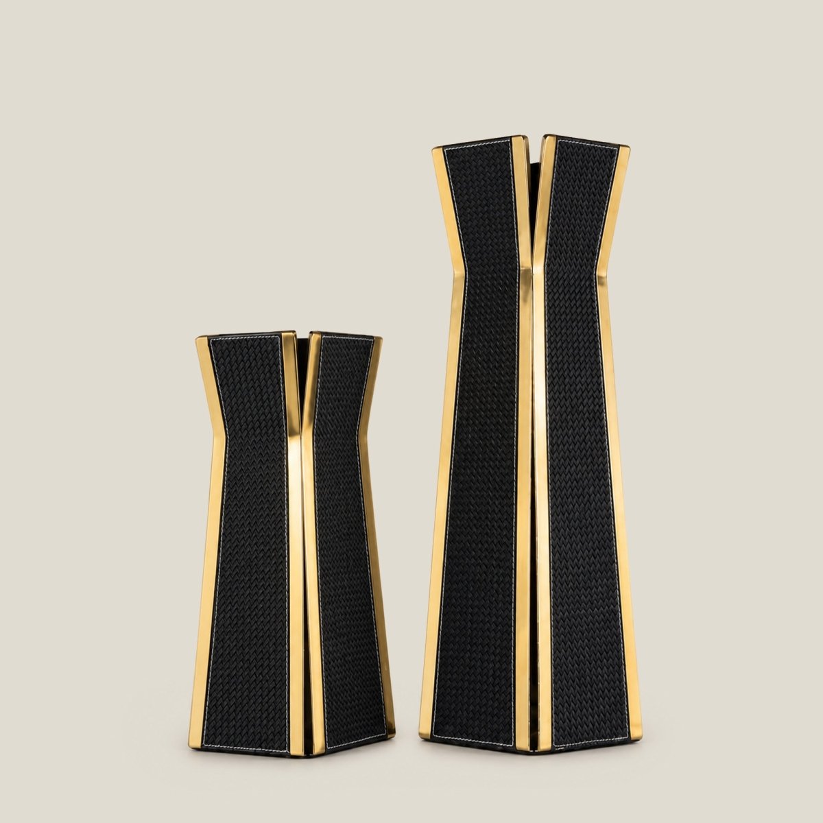 Vases Nordic Flower Vase – Dark Brushed Gold - Daamaira Home and Living Ltd