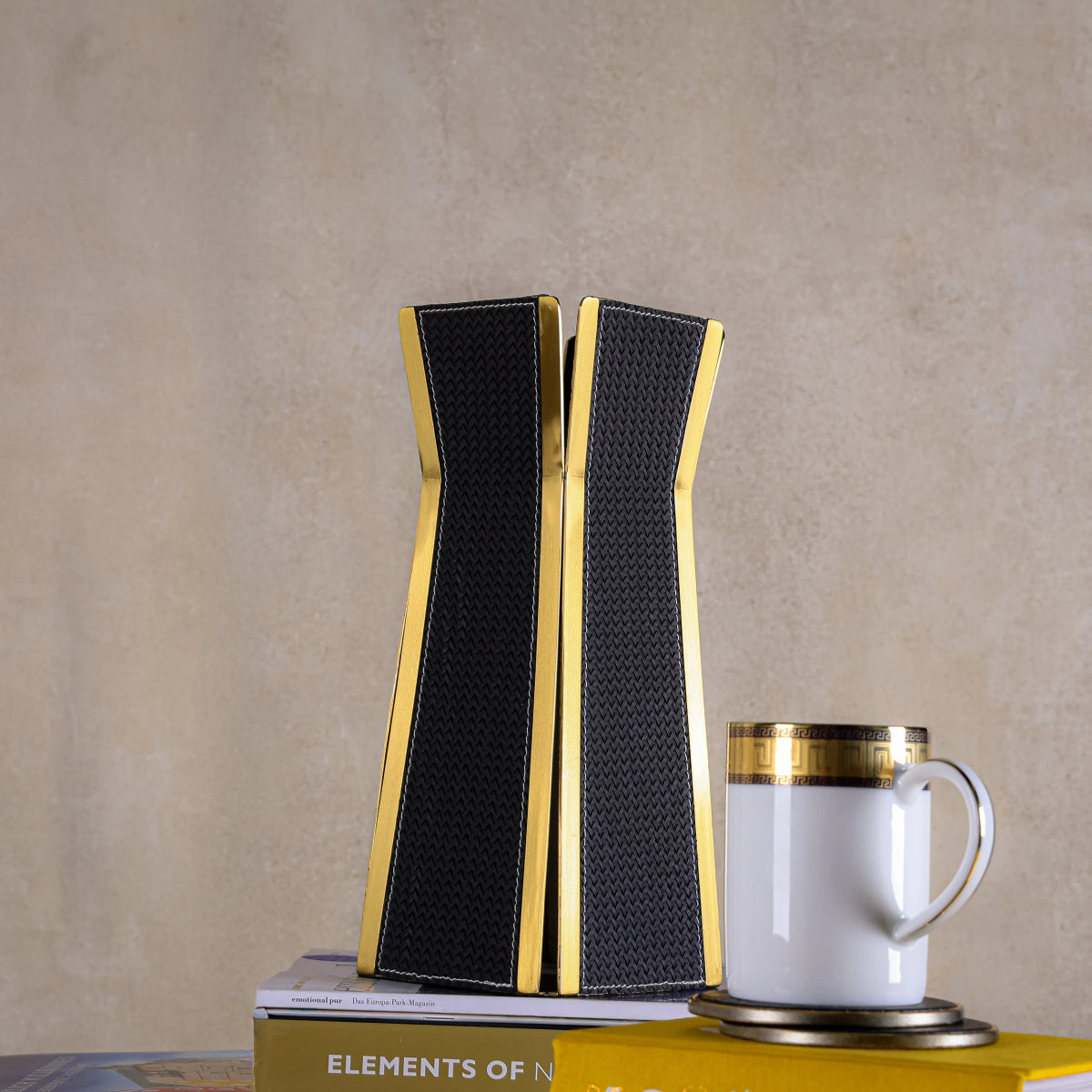 Vases Nordic Vase – Dark Brushed Gold - Daamaira Home and Living Ltd