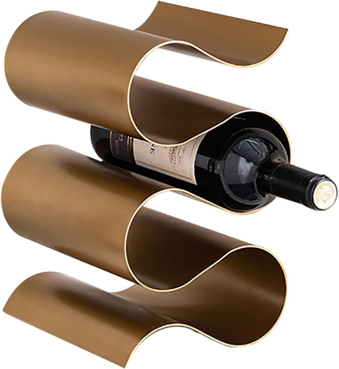 Wine Holder Nordic Wine Stand - Gold - Daamaira Home and Living Ltd