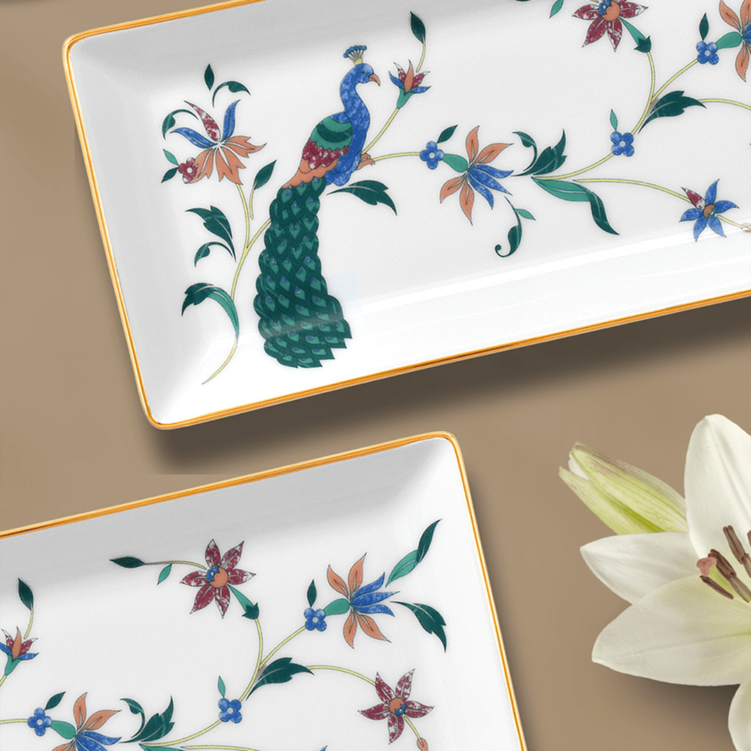 RECTANGULAR TRAY Noritake BOUNTIFUL GARDEN RECTANGULAR TRAY - Daamaira Home and Living Ltd