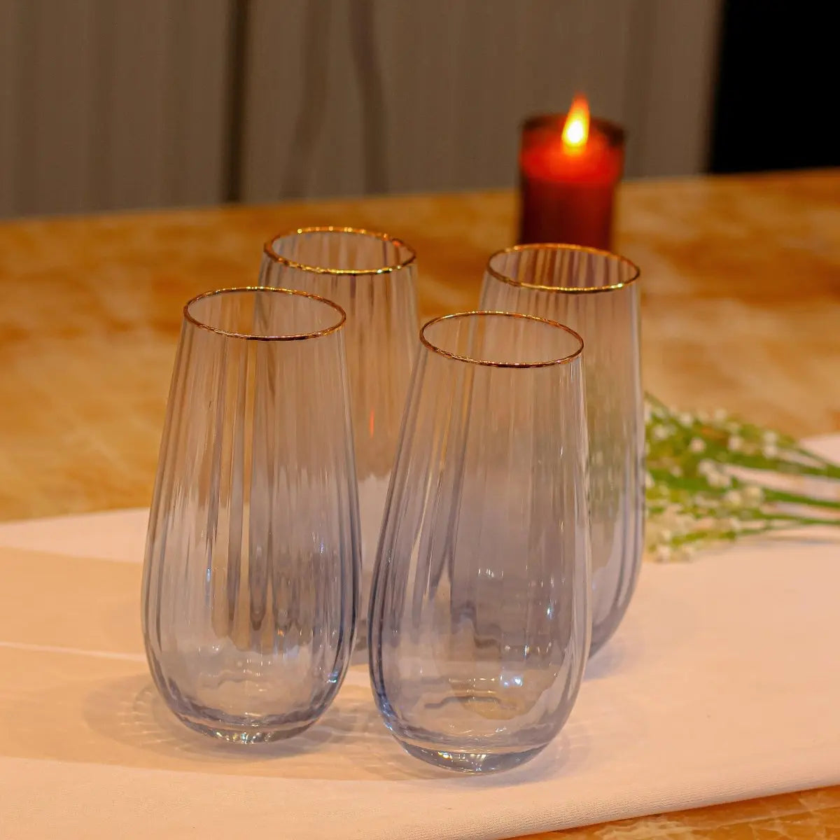 Drinking Glasses Ombre Set Of 4 High Ball Glasses - Daamaira Home and Living Ltd