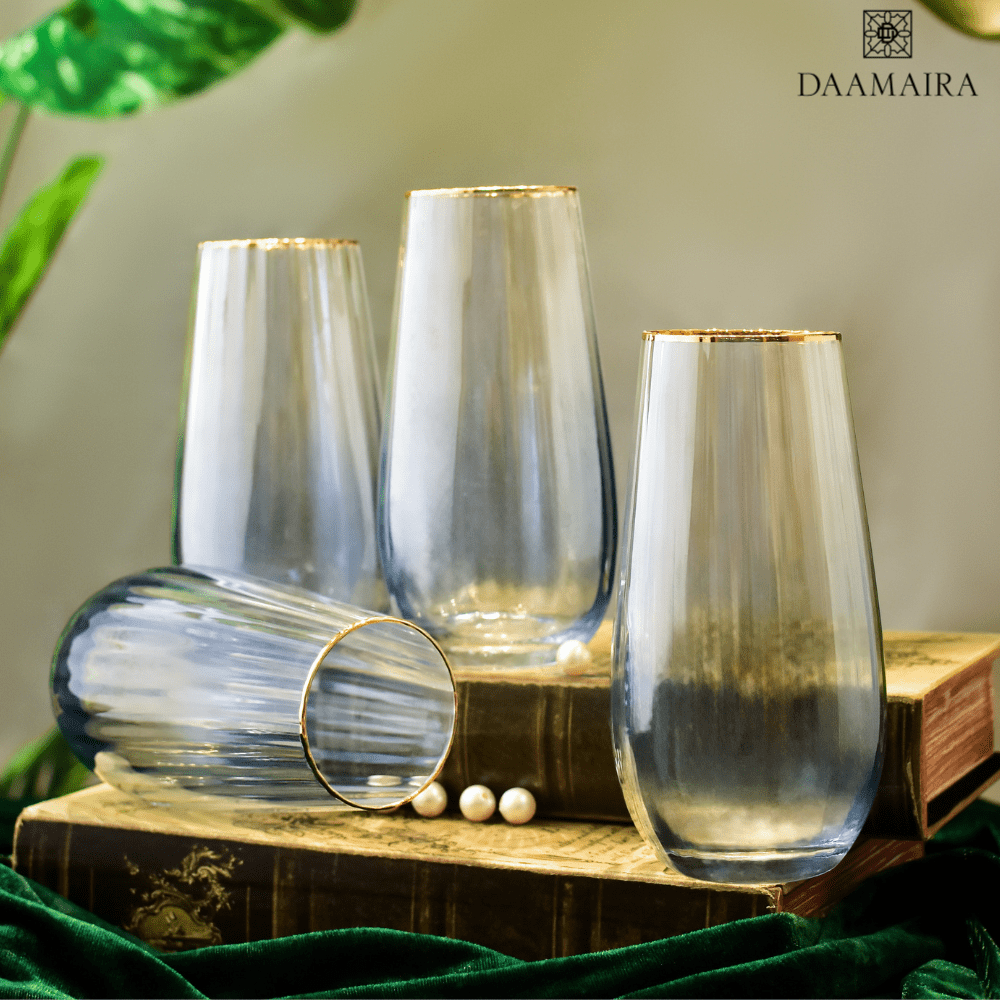 Drinking Glasses Ombre Set Of 4 High Ball Glasses - Daamaira Home and Living Ltd