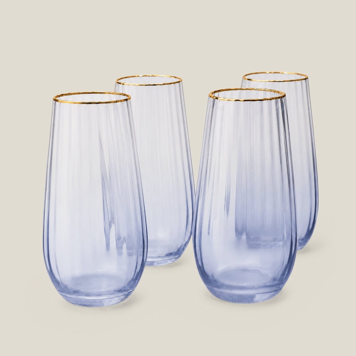 Drinking Glasses Ombre Set Of 4 High Ball Glasses - Daamaira Home and Living Ltd