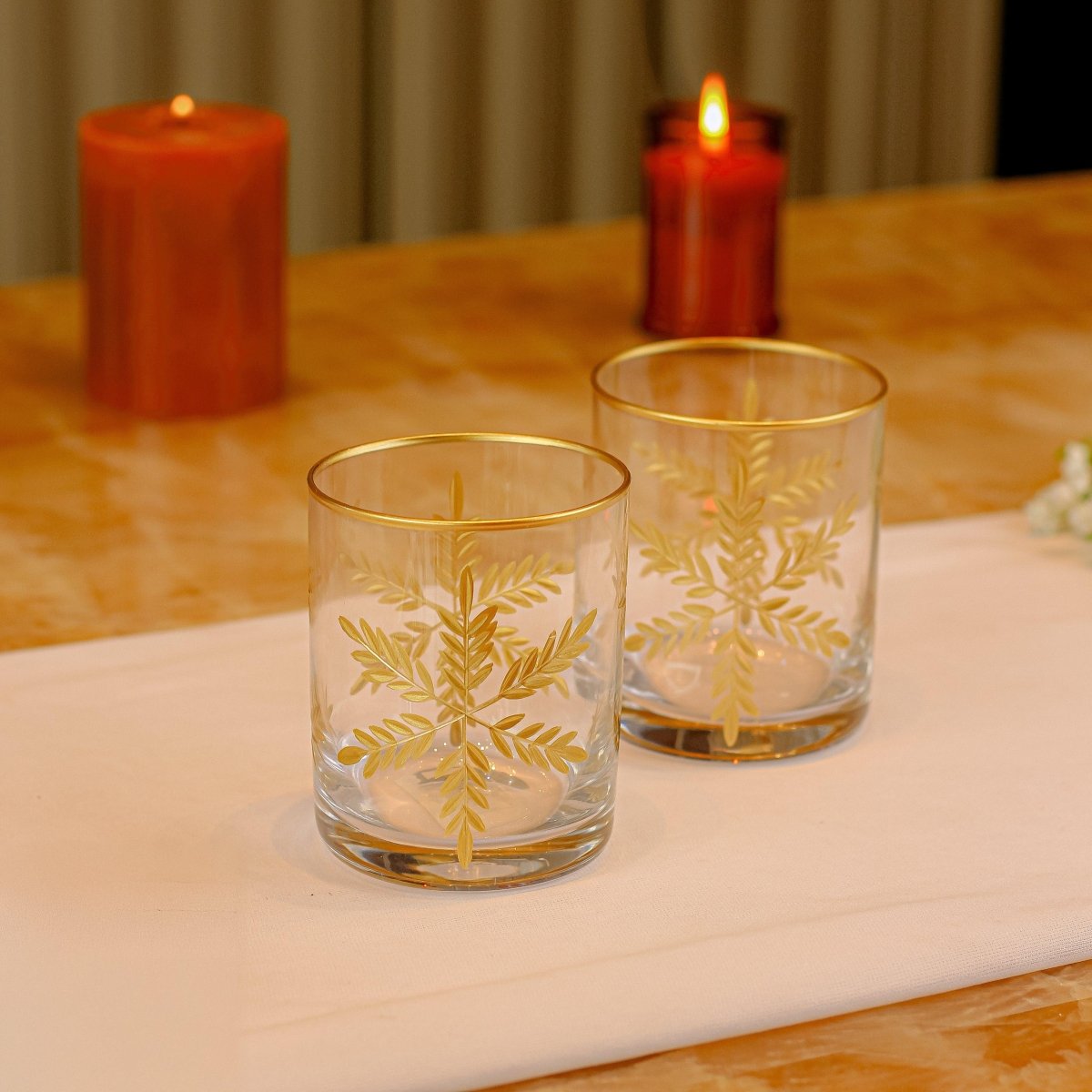 Drinking Glasses Paris Set Of 4 Scotch Glasses - Daamaira Home and Living Ltd