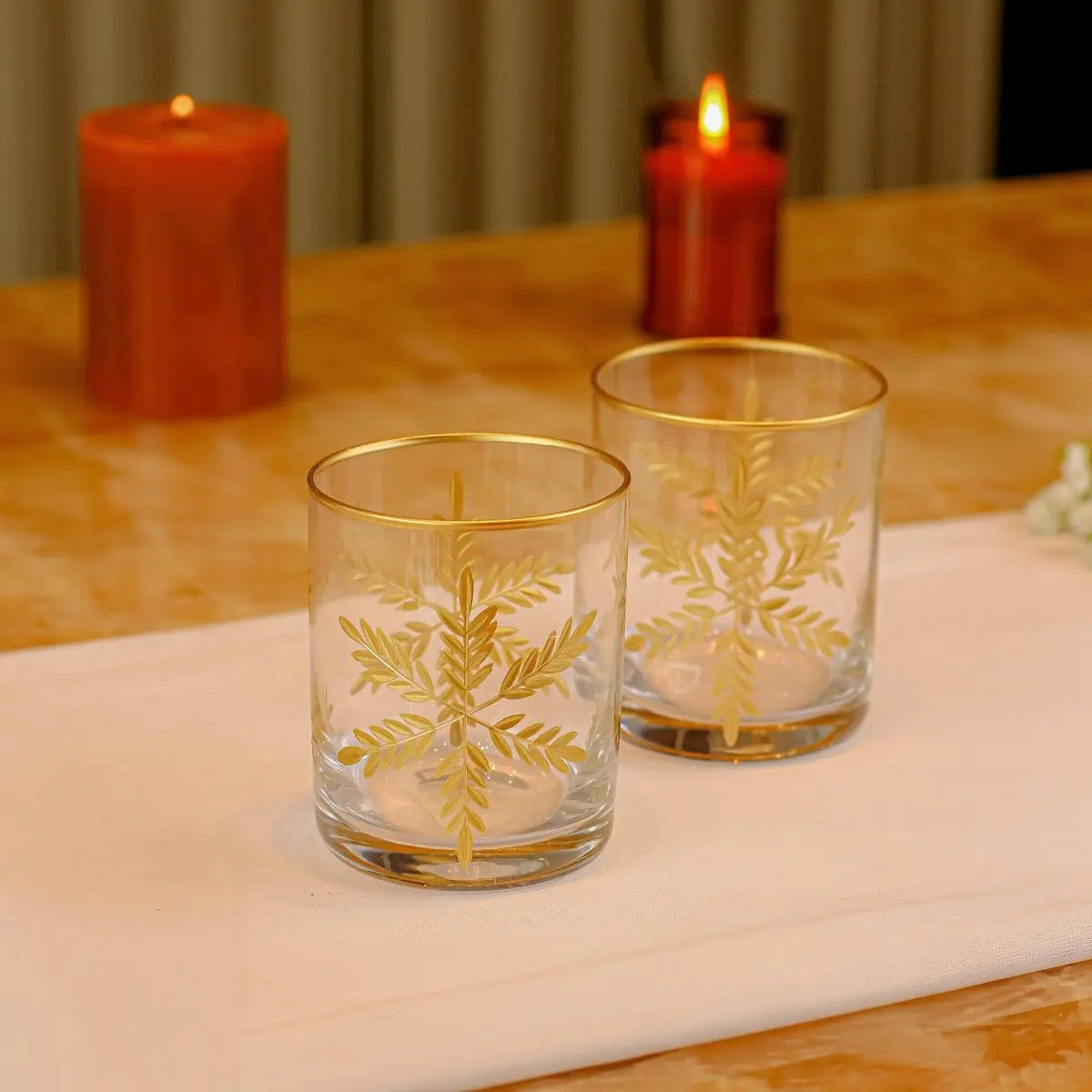 Drinking Glasses Paris Set Of 4 Scotch Glasses - Daamaira Home and Living Ltd