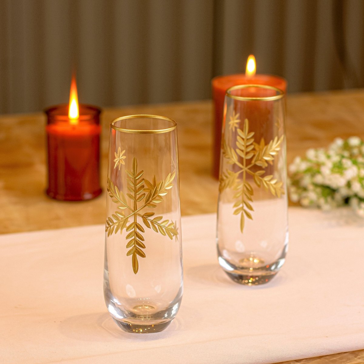 Drinking Glasses Paris Set Of 4 Tall Glasses - Daamaira Home and Living Ltd