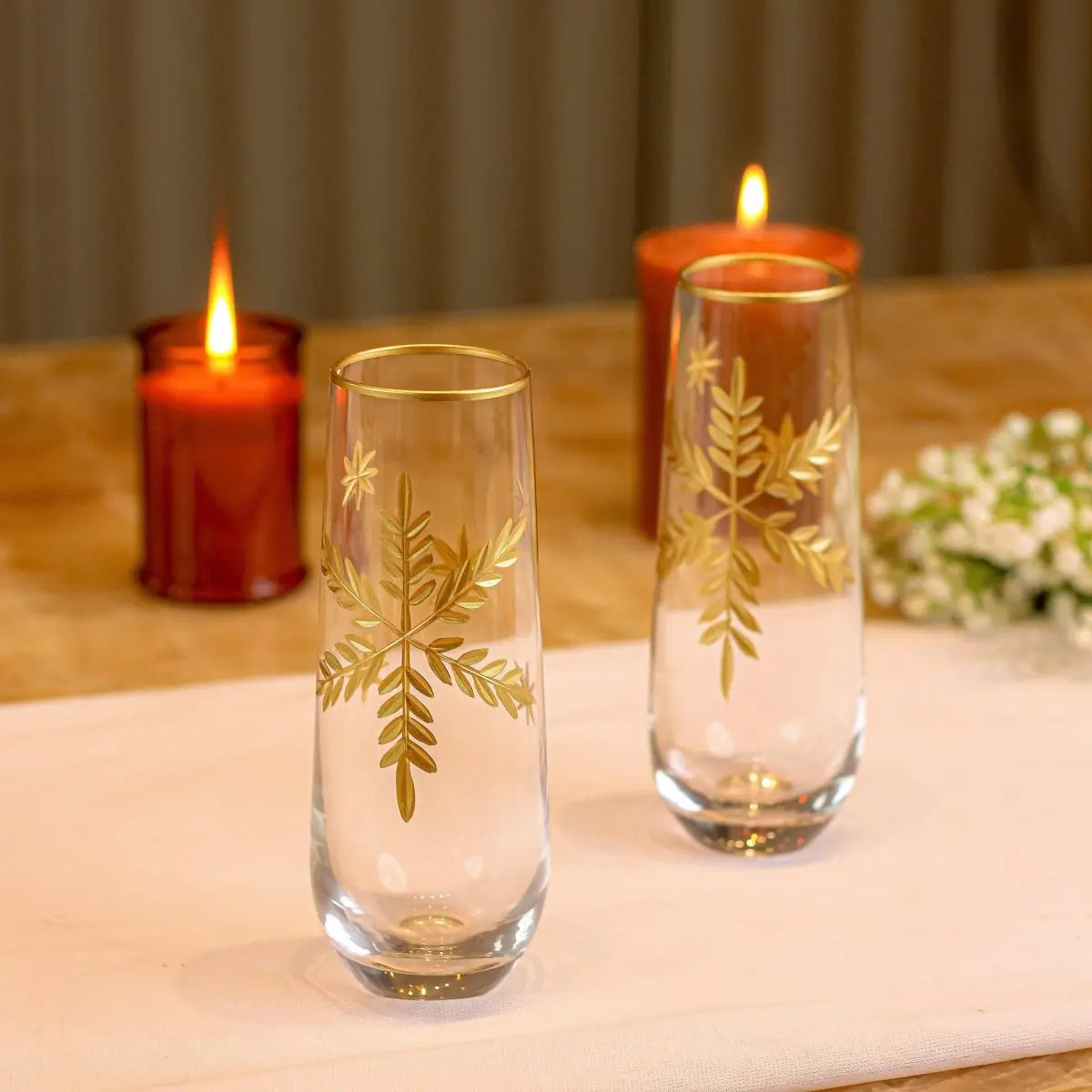 Drinking Glasses Paris Set Of 4 Tall Glasses - Daamaira Home and Living Ltd
