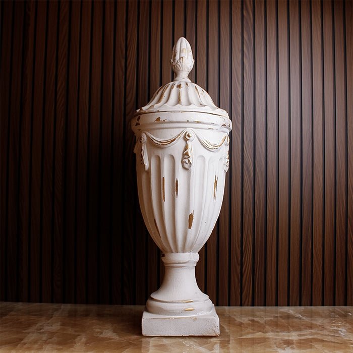 Pedestal Vase with Lid