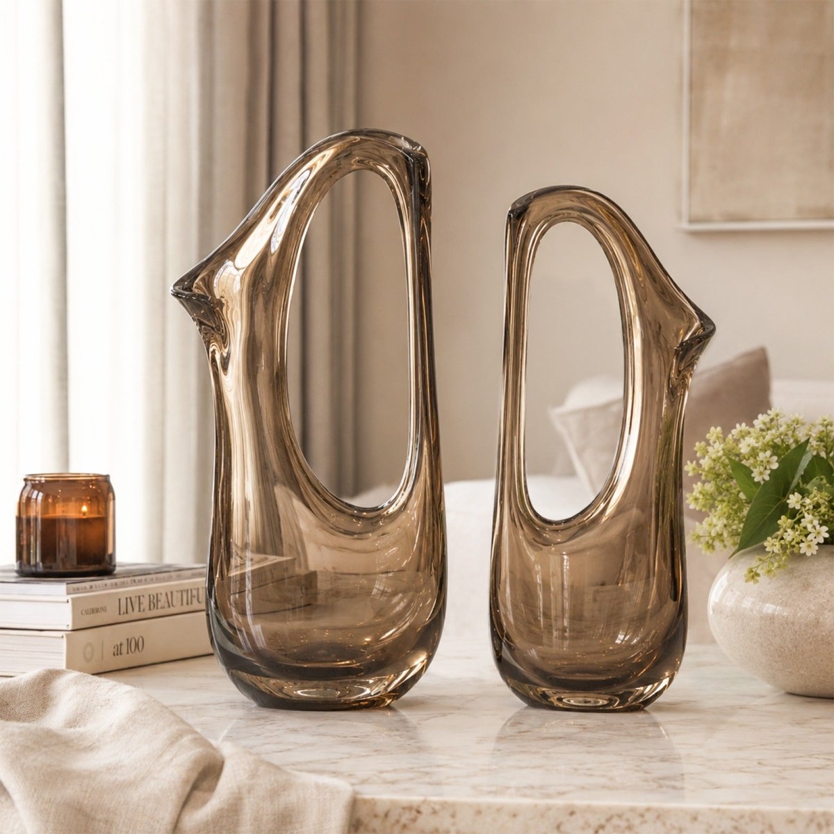 Decor Objects Penguin Sculpture - Smoke Grey - Daamaira Home and Living Ltd