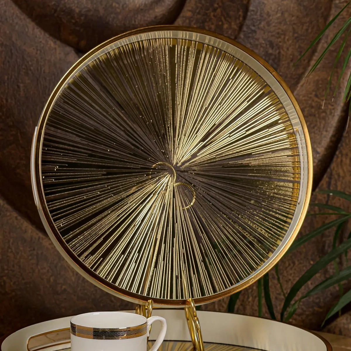 Serving Tray Rising Sun Serving Tray - Set Of 2 - Daamaira Home and Living Ltd