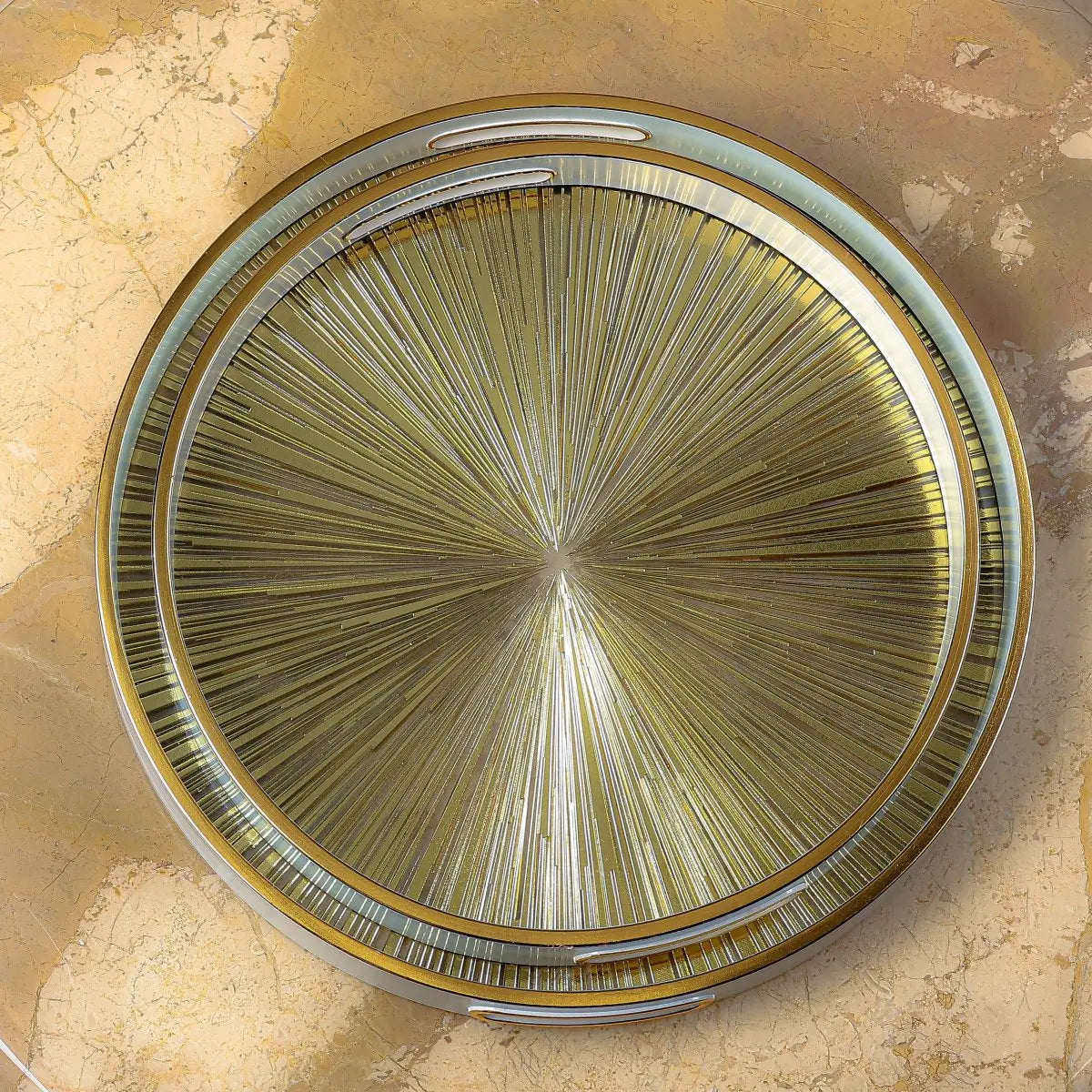 Serving Tray Rising Sun Serving Tray - Set Of 2 - Daamaira Home and Living Ltd