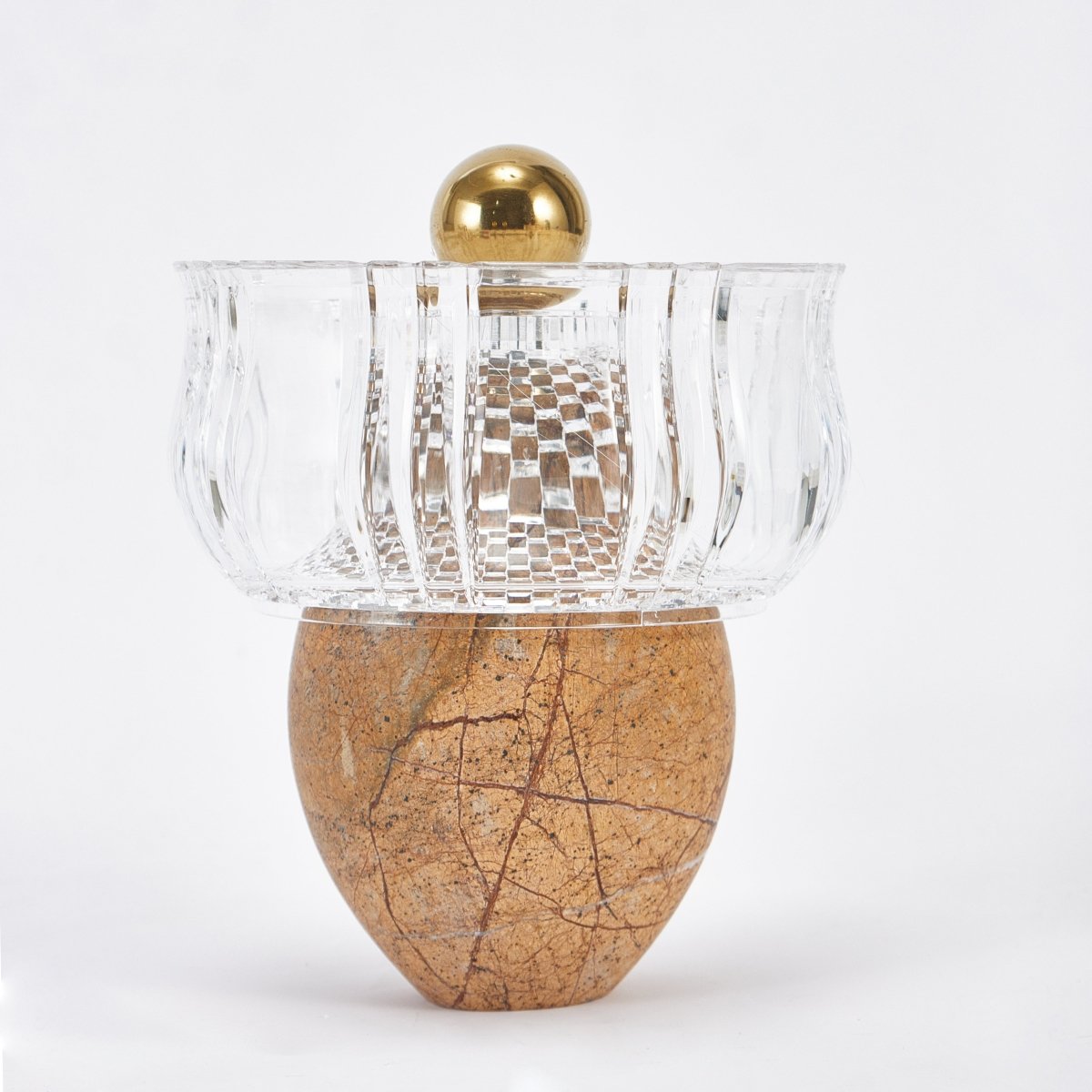 Sculptures & Figurines Royal Marble Nut Bowl - Brown - Daamaira Home and Living Ltd