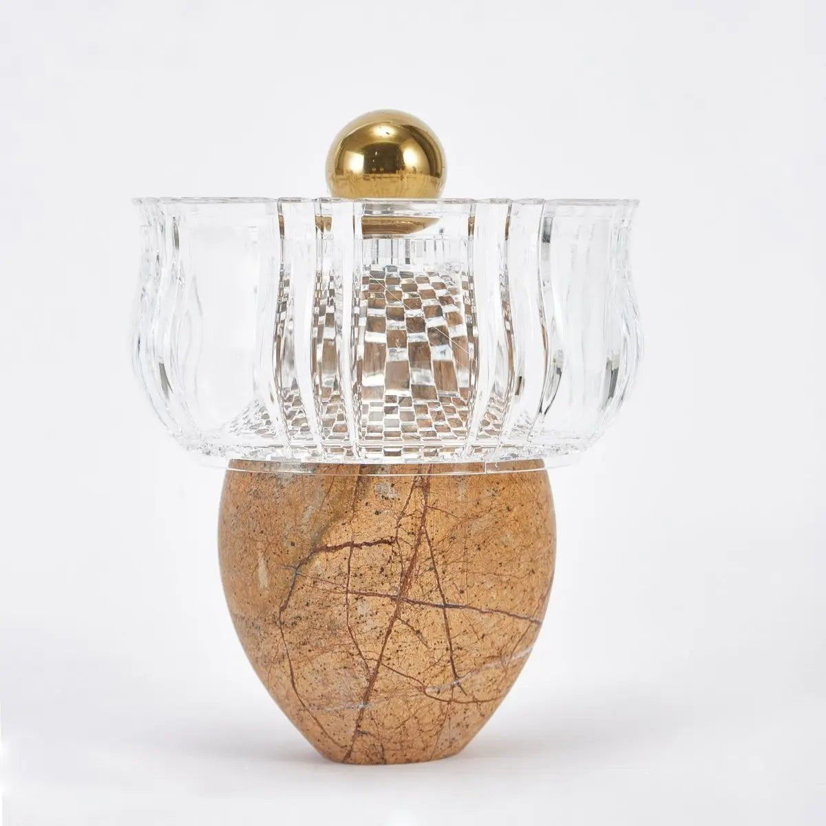 Sculptures & Figurines Royal Marble Nut Bowl - Brown - Daamaira Home and Living Ltd