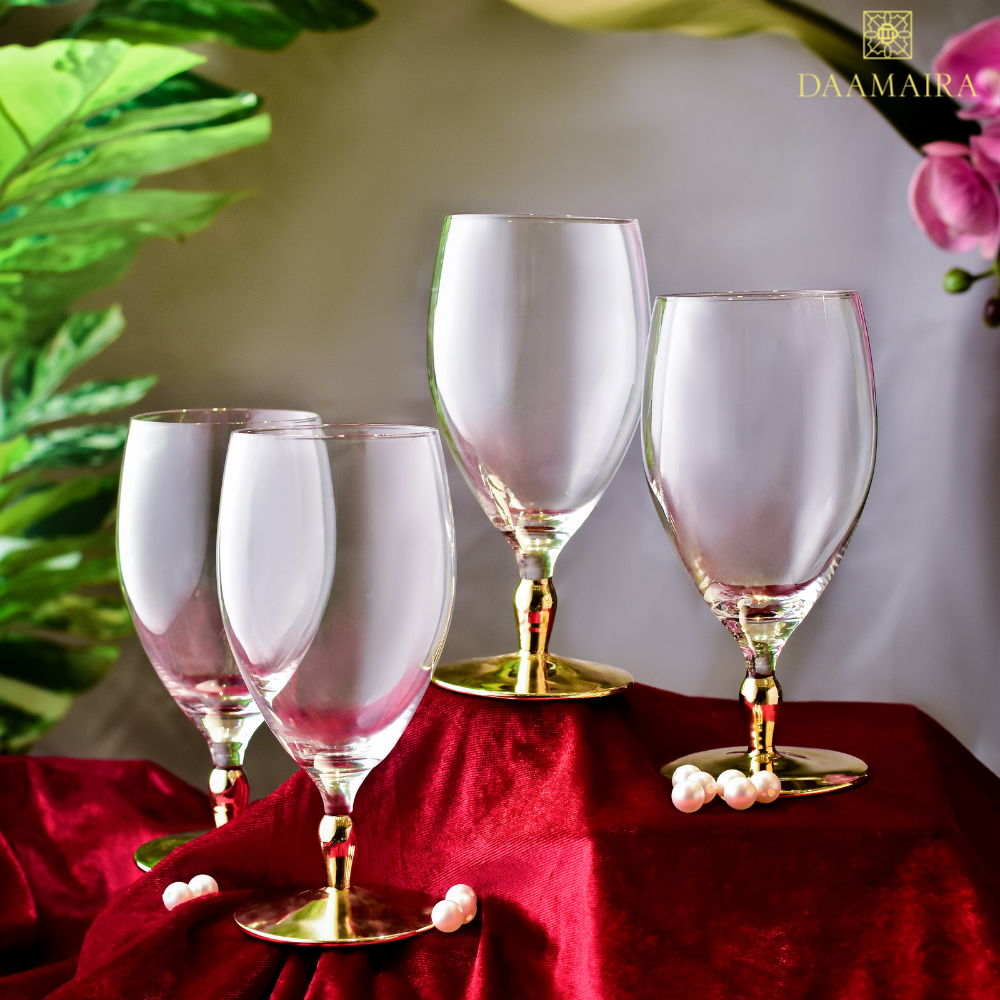 Drinking Glasses Royal Set Of 4 Beer Glasses - Daamaira Home and Living Ltd
