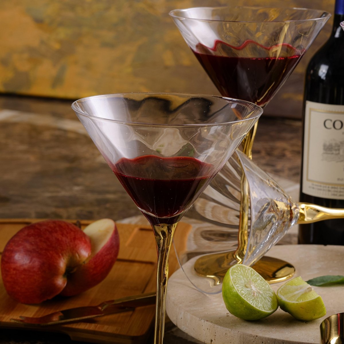 Drinking Glasses Royale Set Of 4 Martini Glasses - Daamaira Home and Living Ltd