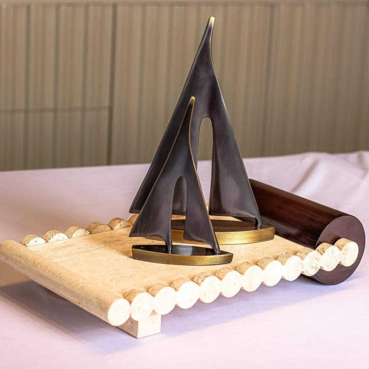 Decor Objects Sailing Boat Sculpture - Large - Daamaira Home and Living Ltd