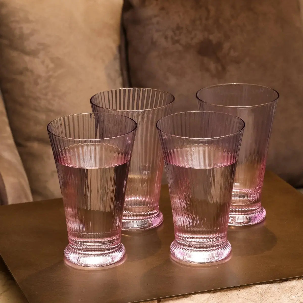Drinking Glasses Shade Set Of 4 High Ball Glasses - Daamaira Home and Living Ltd