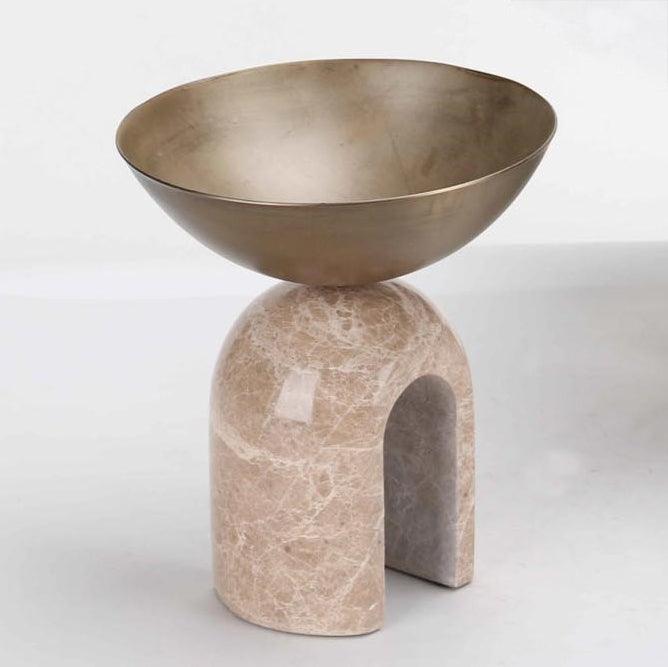 Serving Bowls Sicilia Bronze Metal Bowl - Small - Daamaira Home and Living Ltd