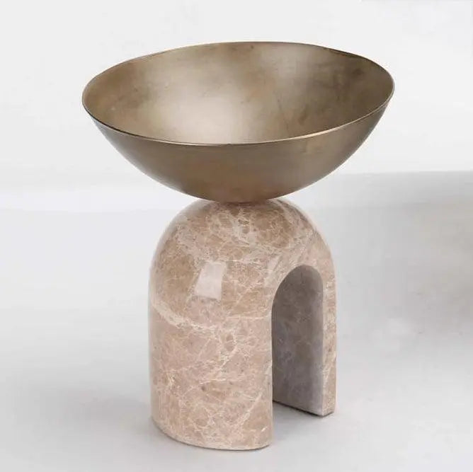 Serving Bowls Sicilia Bronze Metal Bowl - Small - Daamaira Home and Living Ltd