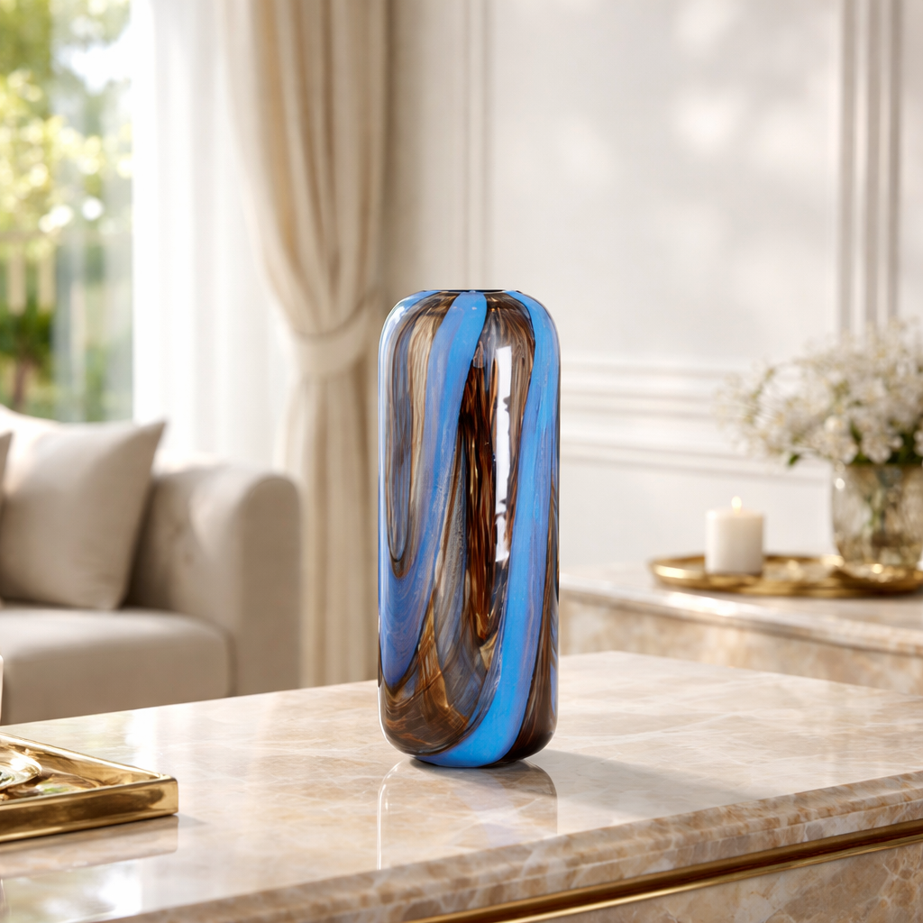 The Lagoon Swirl Flower Vase