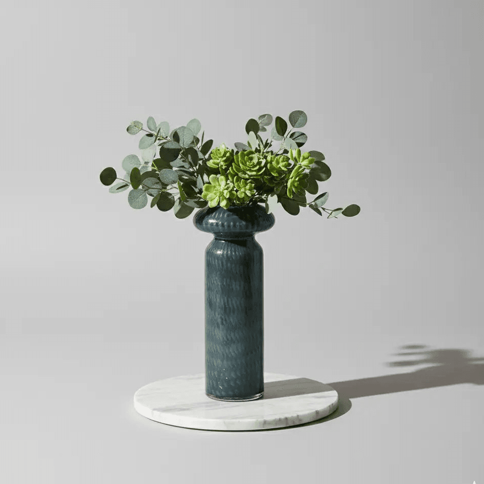 The Aurelia Midnight Flower Vase - Tall - Daamaira Home and Living Ltd