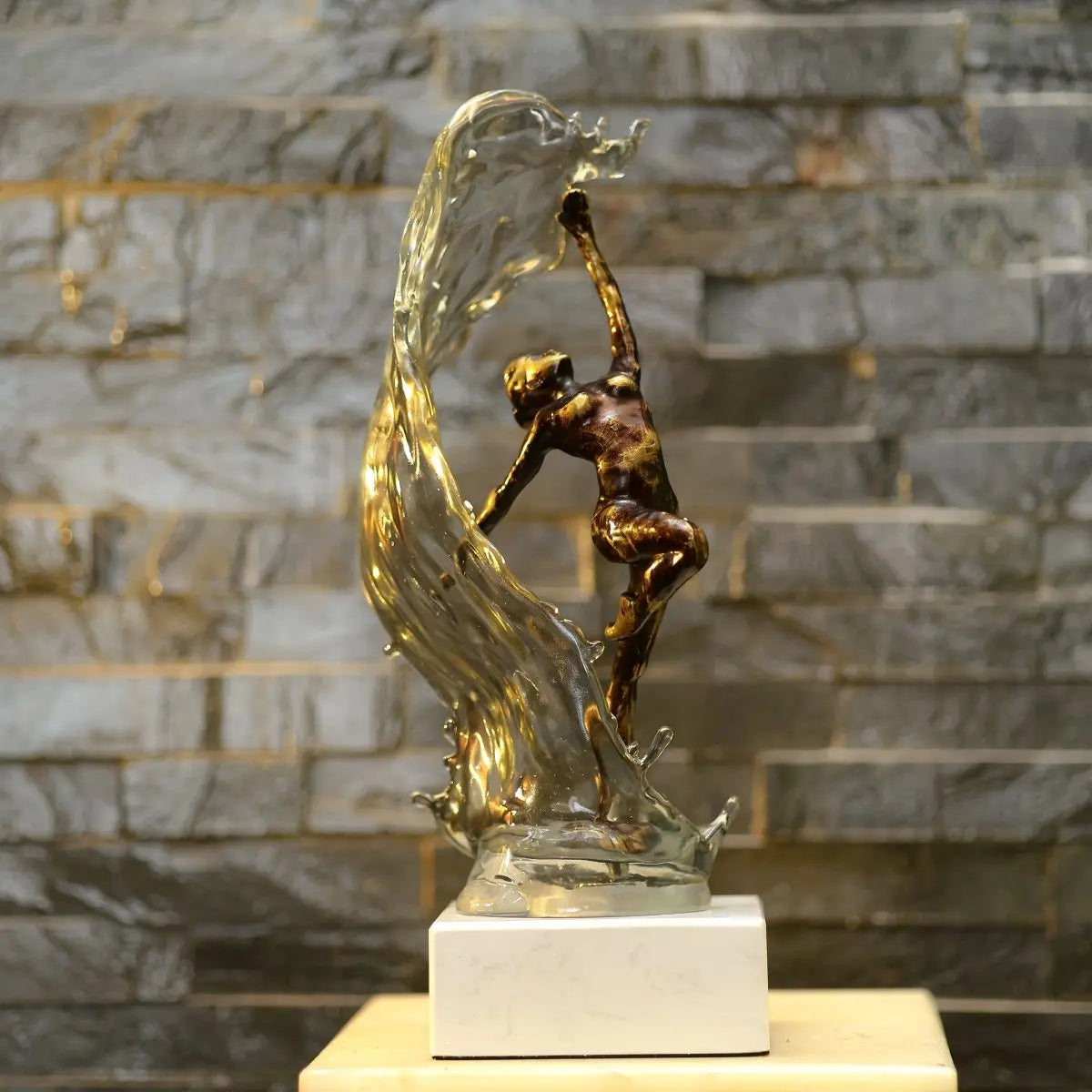 Sculptures & Figurines The Dancing Waves Statue - Daamaira Home and Living Ltd