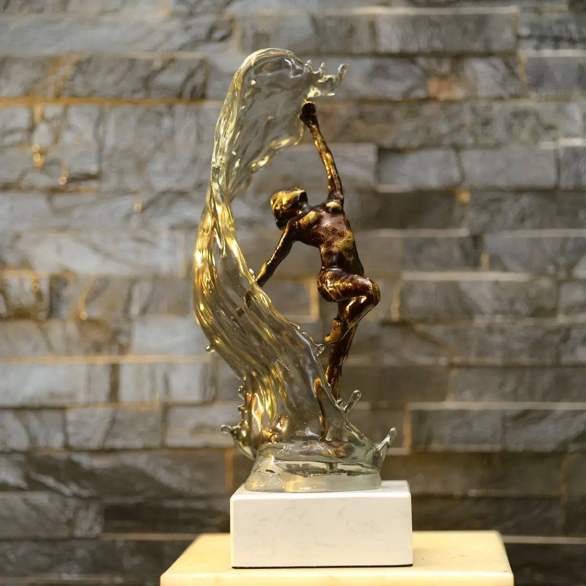Sculptures & Figurines The Dancing Waves Statue - Daamaira Home and Living Ltd