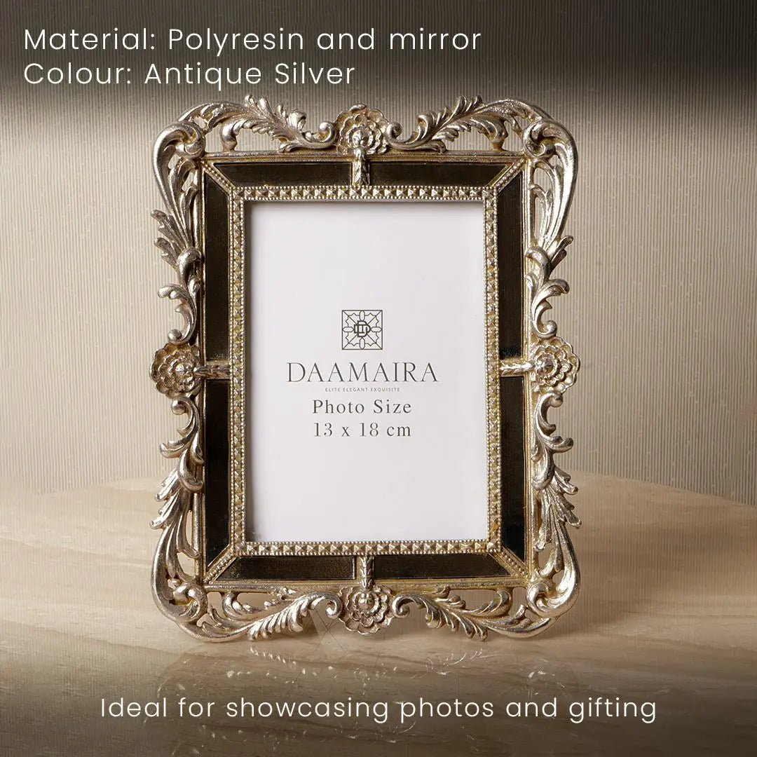 Photo Frames The Esctasy Photo Frame - Silver - Daamaira Home and Living Ltd