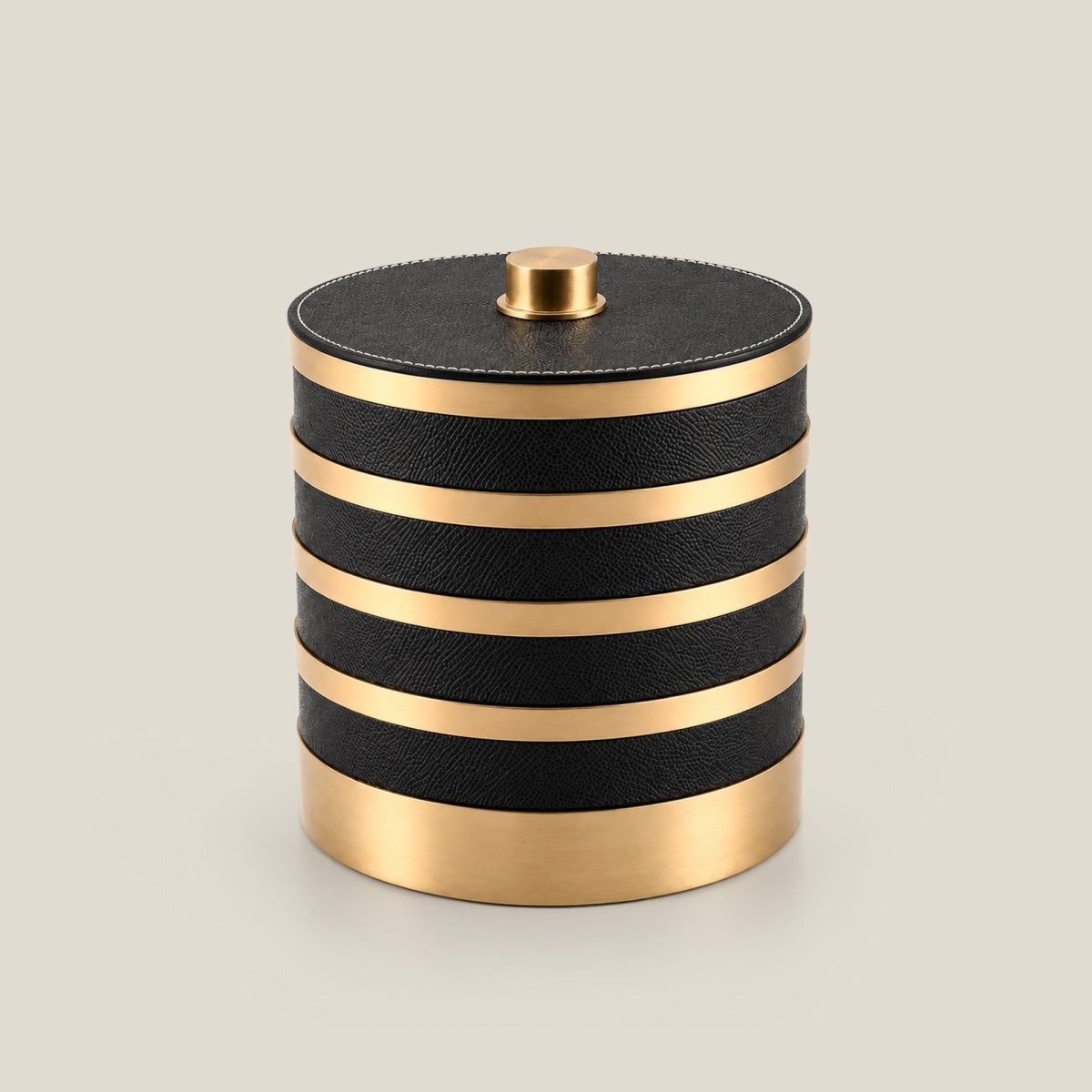 Bar accessories The Everyday Storage Box - Black & Antique Brass Large - Daamaira Home and Living Ltd