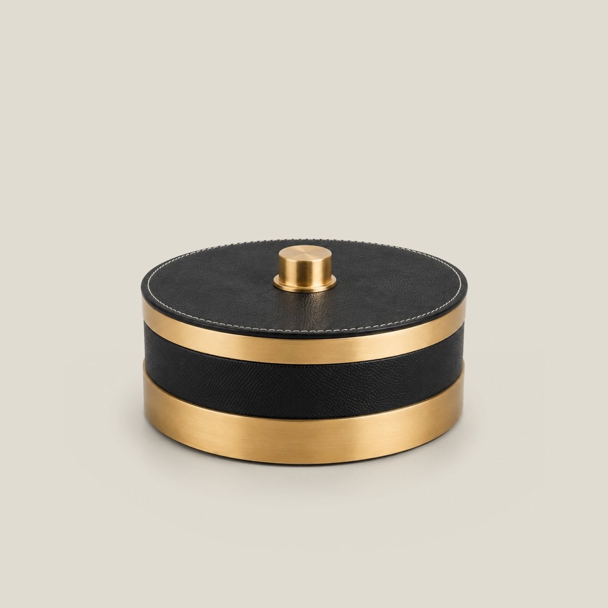 Bar accessories The Everyday Storage Box - Black & Antique Brass Small - Daamaira Home and Living Ltd