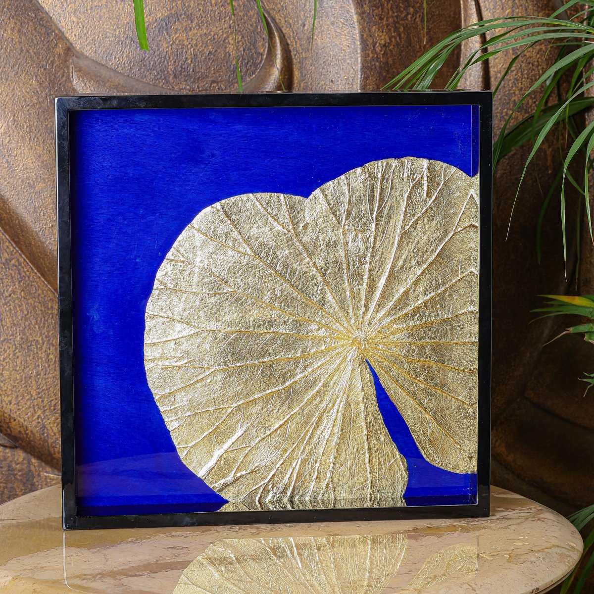 Serving Platter The Gold Leaf Serving/ Vanity Tray - Daamaira Home and Living Ltd